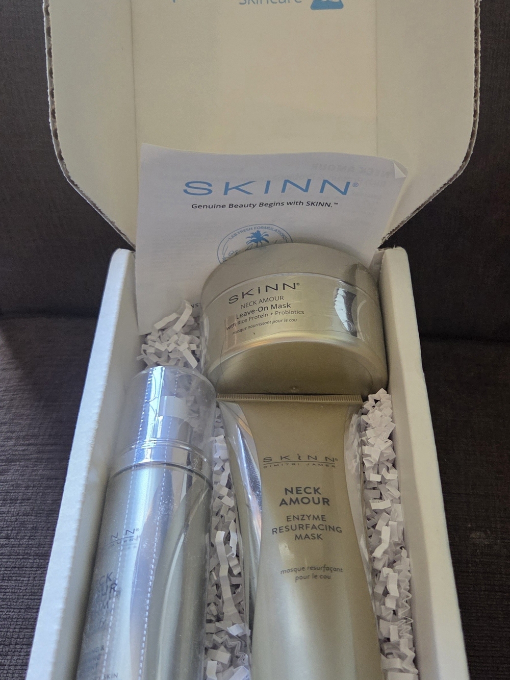 SKINN Neck Amour Gold & Silver Neck Mask Set